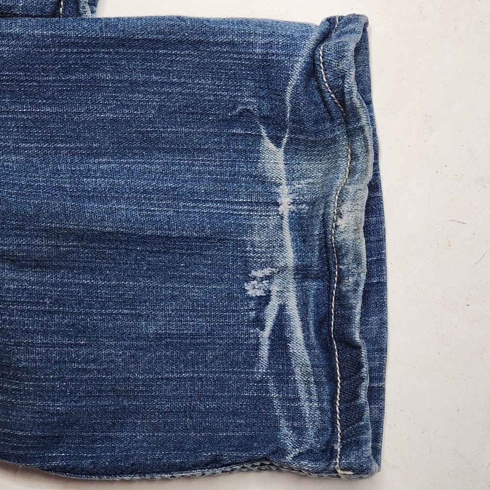 Seven7 Ladies straight Low Rise Denim Blue Jeans Size 8 - Picture 8 of 10